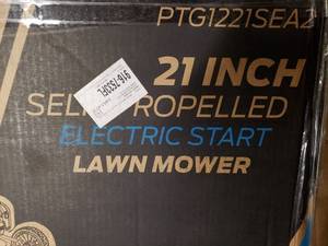 lot 9 image: Pulsar 21 Self Propelled Electronic Start Push Lawn Mower- Looks to be brand new in box, needs to be assembled
