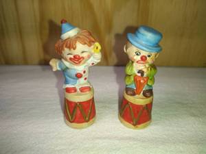 2 Enesco Clown Thimbles
