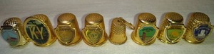 lot 175 image: 8 Souvenir and Anniversary Thimbles