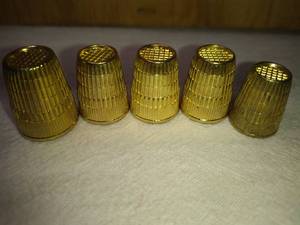 lot 178 image: 2 West Germany Mixed Metal and 3 German Thimbles