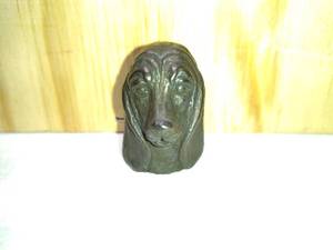 lot 202 image: 1978 C Wagner Bronze Cocker Spaniel Statuette Thimble Dated and Artist Signed