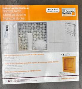 lot 64 image: Schluter 12 x 12 Shower Niche