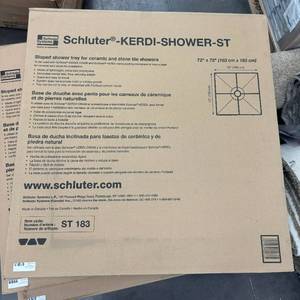 lot 74 image: Schluter Kerdi 72 x 72 Shower Floor