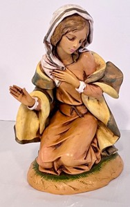lot 261 image: Fontanini by Roman Nativity Set with 17 Figures and Stable Accessories