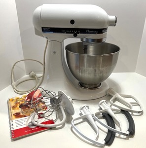 KitchenAid Classic Plus Stand Mixer with Attachments and Recipe Book