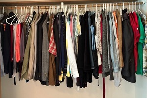 lot 67 image: Large Assorted Clothing Collection Including Jackets, Shirts, and Blouses