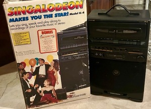 lot 278 image: Singalodeon Model K-4 Karaoke Machine with Original Box