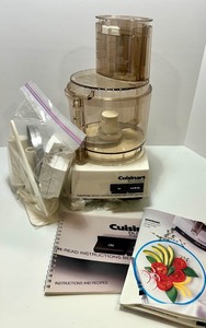 lot 351 image: Cuisinart DLC-8 Plus Food Processor with Accessories and Manuals