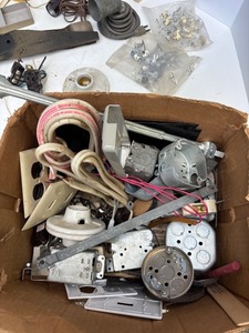 lot 97 image: Lot of Vintage and Assorted Electrical Hardware, Box Covers and Clamps