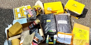 lot 329 image: Large Lot of Car Seat Covers, Cleaning Supplies, and Detailing Kits