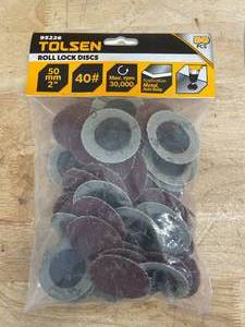 lot 124 image: Tolsen Roll Lock Discs 95226