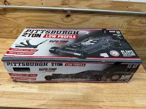 lot 83 image: Pittsburgh 2 Ton Low Profile Floor Jack (081225150)