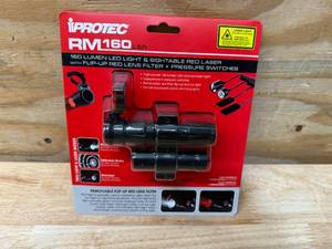 lot 87 image: iPROTEC Rail Mount Firearm Light Red Laser Black (08112510)