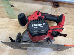 lot 180 image: BAUER 20V Brushless Cordless, 7-14 in. Circular Saw - Tool Only (08142590)