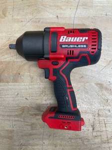 lot 191 image: BAUER 20V Brushless Cordless, 12 in. High-Torque Impact Wrench - Tool Only (081425130)