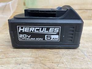 lot 196 image: HERCULES 20V 5 Ah Extended-Performance Lithium-Ion Battery (08142575)