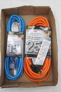 lot 43 image: NEW Extension Cords 2ct