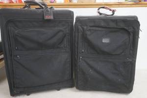 lot 170 image: 2 suitcases on wheels with handles