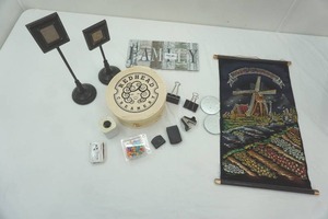 lot 238 image: Redhead Creamery Wooden Box, Holland Wall Hanging, Office Supplies, Small Standing Photo Frames
