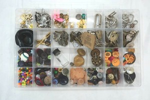 lot 249 image: Jewelry Making Pieces & Craft Pieces in Organizer