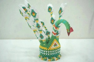 lot 272 image: Origami Peacock