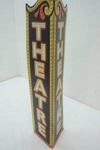 lot 382 image: Metal Theater Sign 24 tall