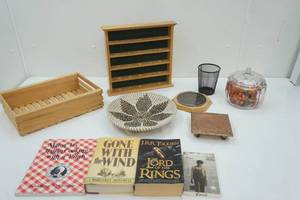 lot 397 image: Wooden Decor, Vintage Books and more