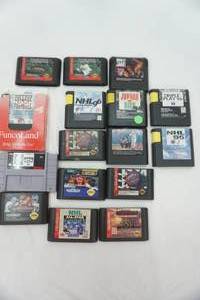 lot 415 image: Vintage Genesis & Nintendo Games