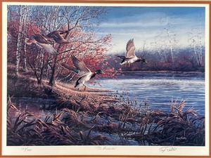 Framed Terry Redlin Signed Print The Backwater 127/720