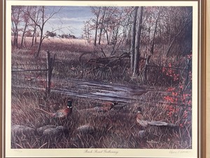 Framed Kevin Daniel Back Road Gathering Limited Edition Print 321/750