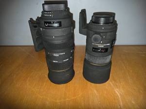 lot 74 image: Sigma 50-500mm DG OS HSM and 150mm f2.8 APO Macro DG HSM Lenses Bundle