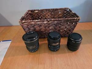 lot 88 image: Camera Lens Set Tokina 12-24mm, Nikon AF-S 35mm f1.8G, Kenko Extension Tubes