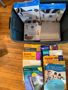 lot 96 image: Lot of Copy Paper, Photo Paper, and Printing Paper Assortment