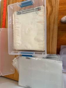 lot 111 image: Collection of Clear 9-Pocket Card Binder Sleeves