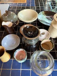 lot 180 image: Collection of Handcrafted Studio Pottery Bowls, Jugs, and Vessels