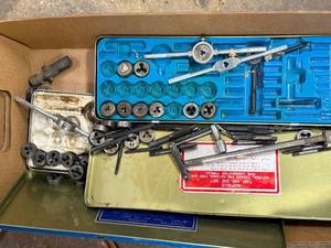 lot 262 image: Assorted Tap and Die Set with Multiple Pieces in Metal Storage Boxes