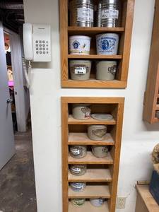 lot 263 image: Collection of Country Crock and Spreadable Butter Tubs with Assorted Nails and Hardware