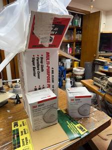 lot 293 image: 3M 8000 Particle Respirator Boxes and Multi-Purpose Plastic Sheeting Set