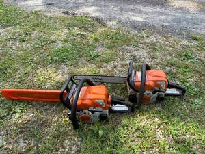 lot 332 image: Pair of Stihl MS 170 Gas Chainsaws