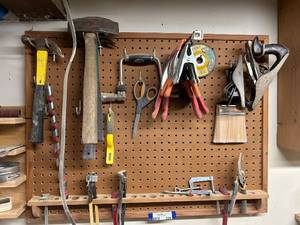 lot 229 image: Assorted Hand Tools Set with Clamps, Wood Planes, and Accessories