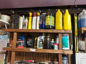 lot 315 image: Collection of Automotive Fluids, Sprays, and Hand Tools