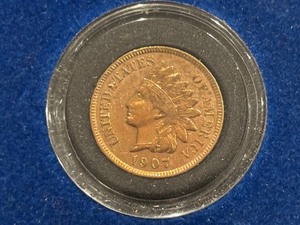 lot 4 image: 1907 Indian Head Cent AU