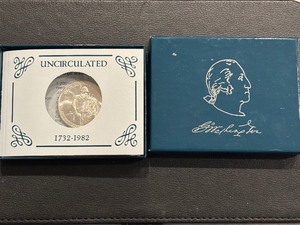 lot 9 image: 1982-D Washington Silver Half Dollar