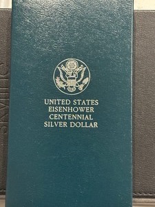 lot 34 image: 1990-W Eisenhower Silver Dollar Uncirculated