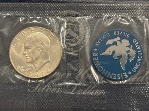 lot 19 image: 1974-S Eisenhower Silver Dollar Uncirculated