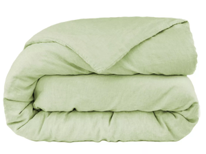 lot 7 image: Matcha 100% French Linen Duvet Cover  BOKSER HOME