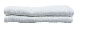 lot 36 image: 12 Pack BOKSER HOME BH70109 White Bath Towel 25 X 54