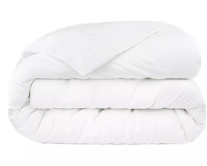 lot 52 image: Cal King White Feather & Down Duvet Comforter Insert 810098936767