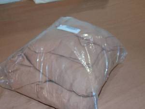 lot 66 image: Queen Color Clay 100% French Linen Sheet Set  BOKSER HOME