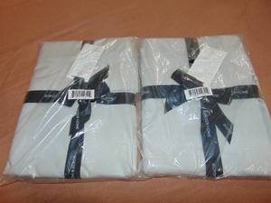 lot 76 image: 2 Pack Gray  100% Cotton Flat Sheet Twin XL